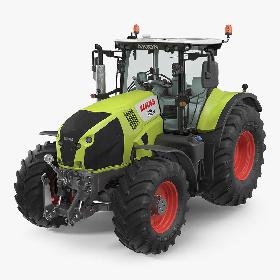3D Tractor Claas Axion 800 model